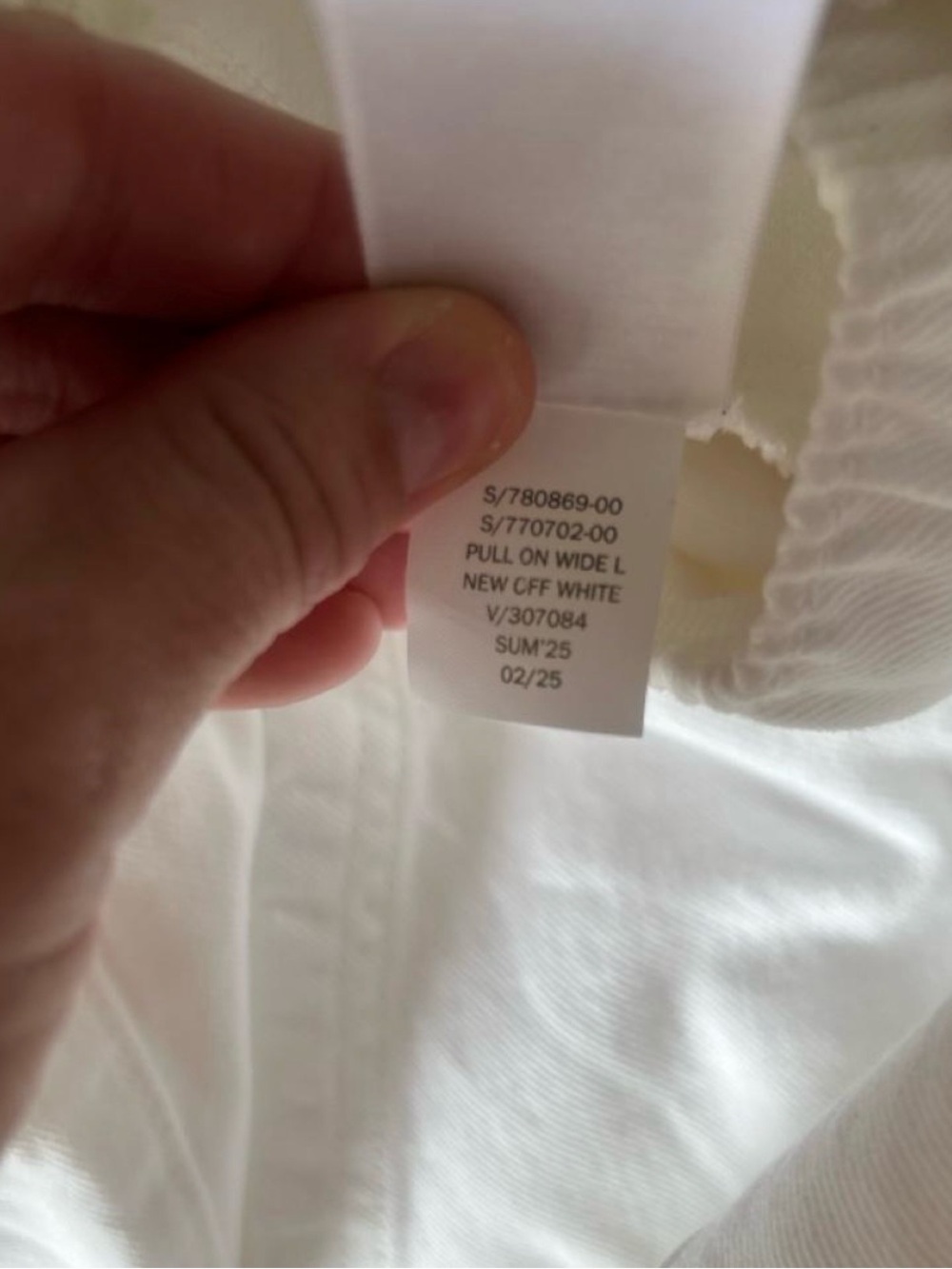 NWT White Gap High-waisted Wide Leg Pull-on
Cargo Denim Pants Drawstring Large - Picture 7 of 8